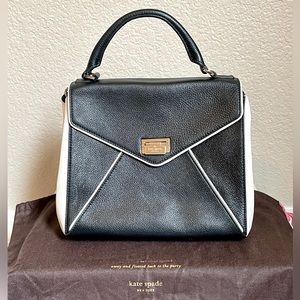 Authentic Kate Spade Laurel Wellesey Place Black/Porcelain Bag
